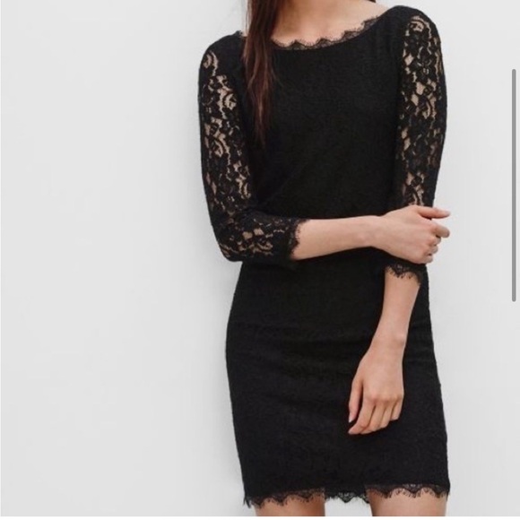Aritzia Babaton Rafael Dress (formal black lace) - Picture 3 of 10
